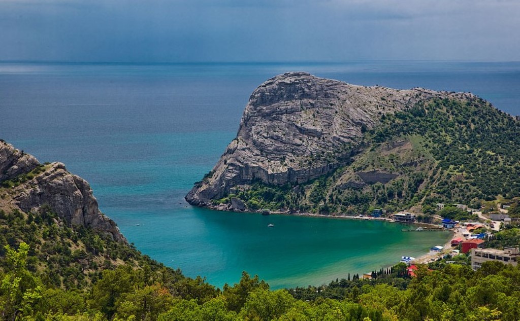 Красивый пейзаж на отдыхе в Крыму, Новый Свет